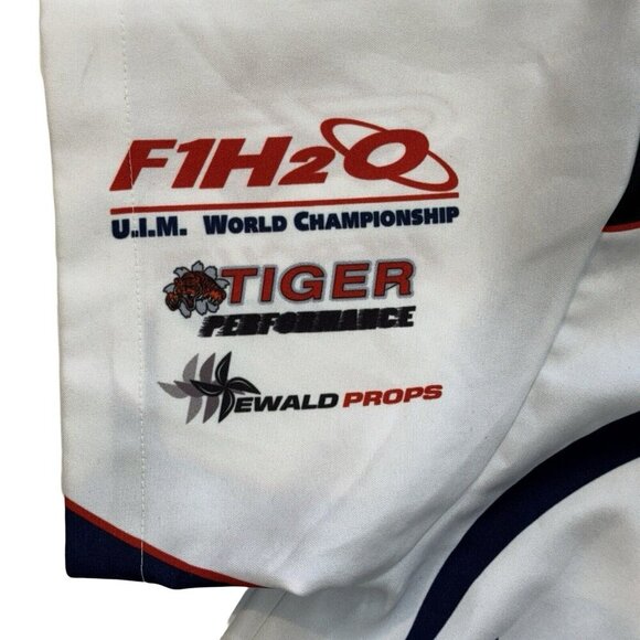 KOMBAT Trask Development Co. Button Up Graphic Shirt‎ Mens Medium Boats Racing - Picture 5 of 16